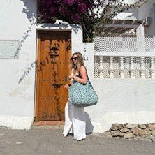 Blue Leopard Contents Bag - The Contents Bag