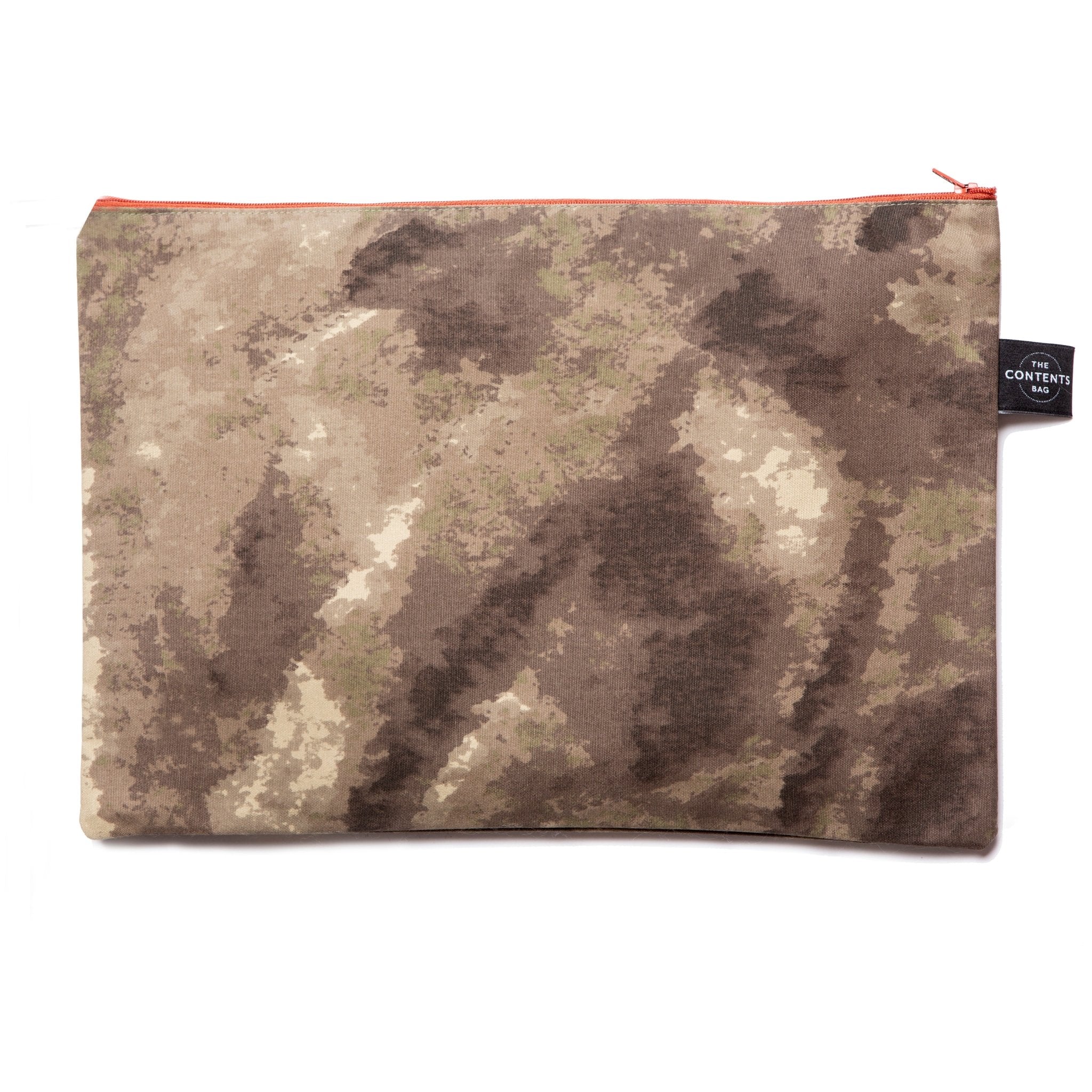 Camo A4 Contents Pouch - The Contents Bag