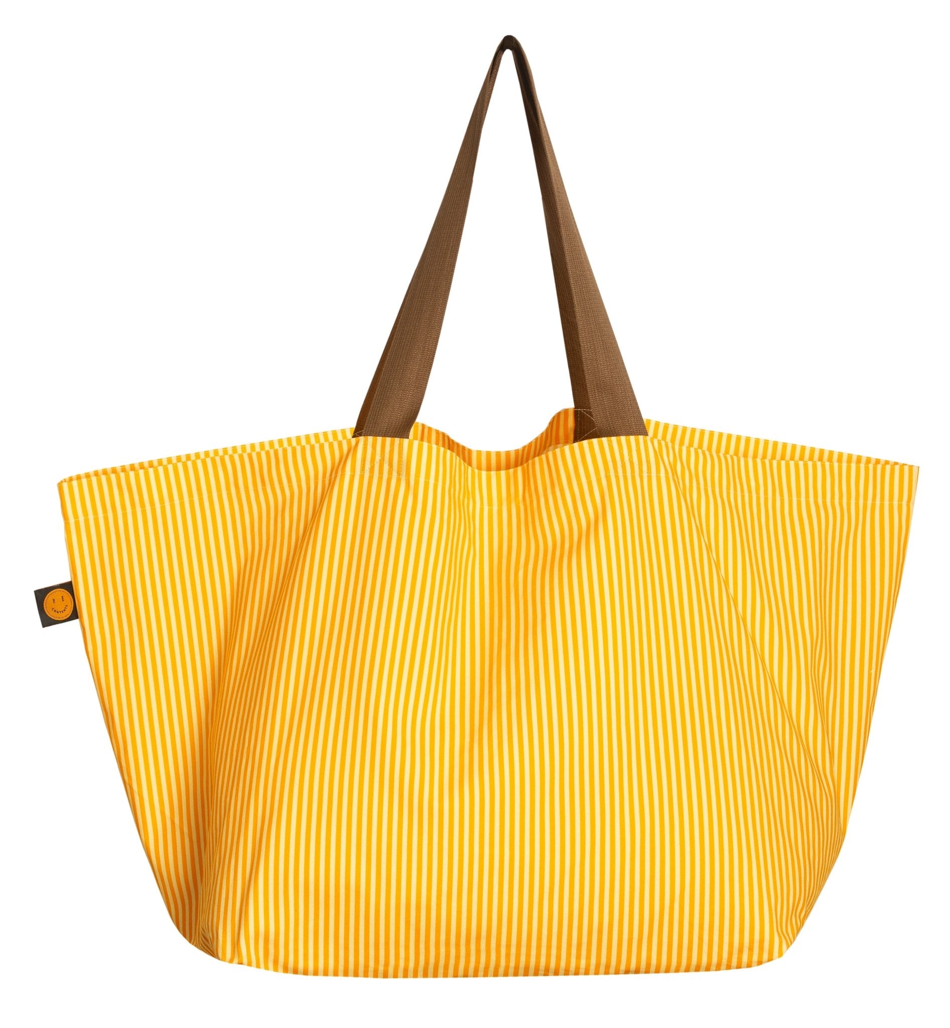 Emma Paton Yellow Striped Contents Bag - The Contents Bag