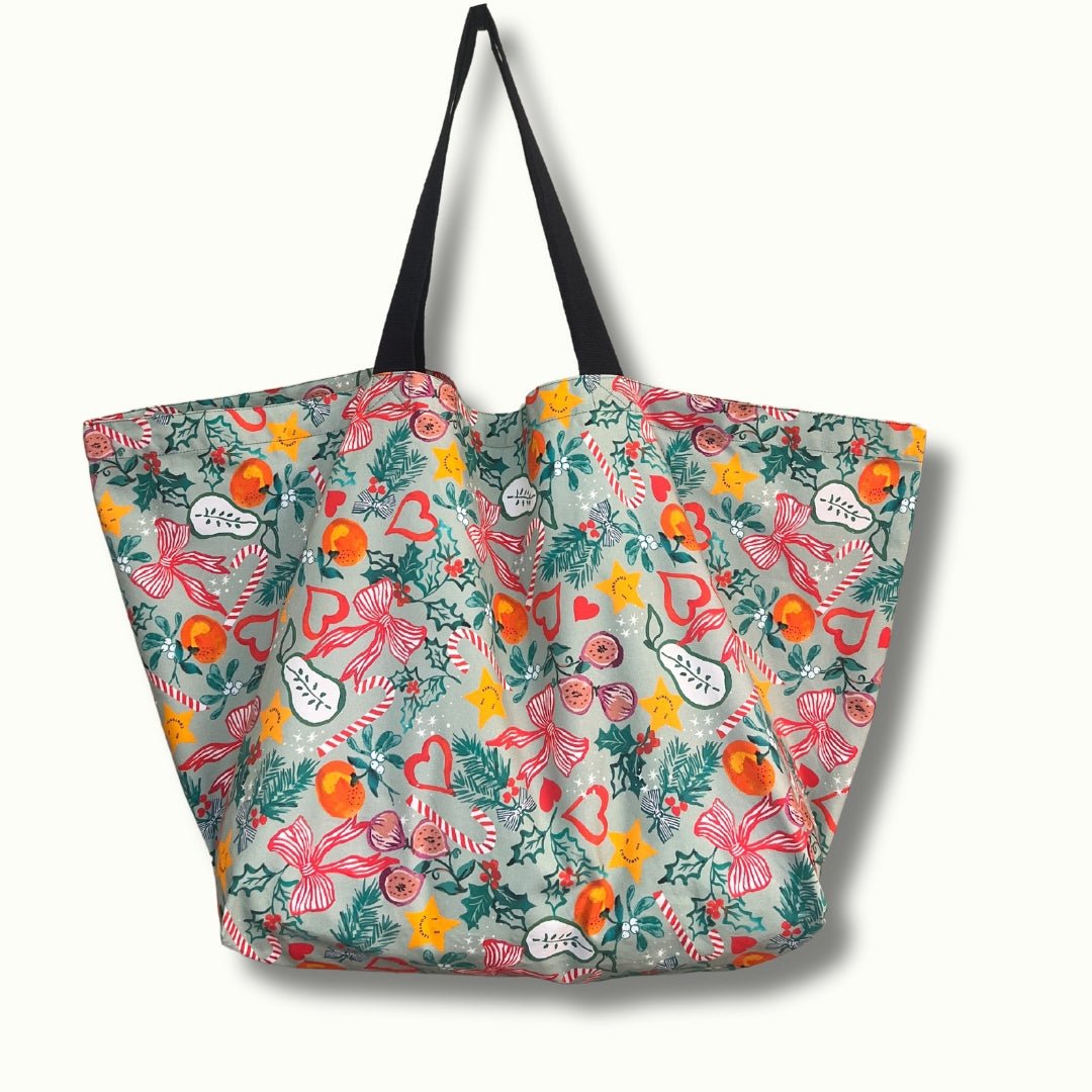 Green Christmas Contents Bag - The Contents Bag