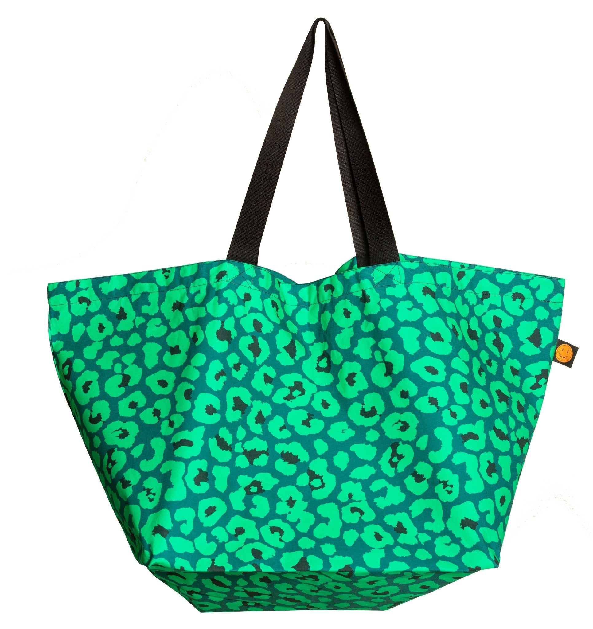 Green Leopard Contents Bag - The Contents Bag