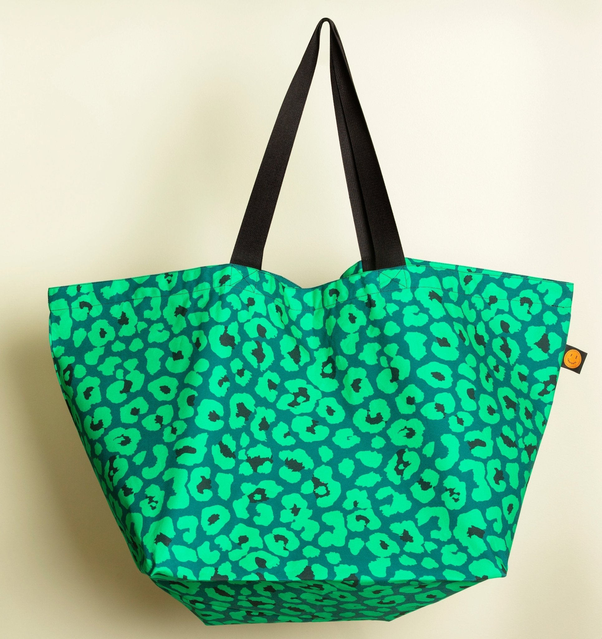 Green Leopard Contents Bag - The Contents Bag