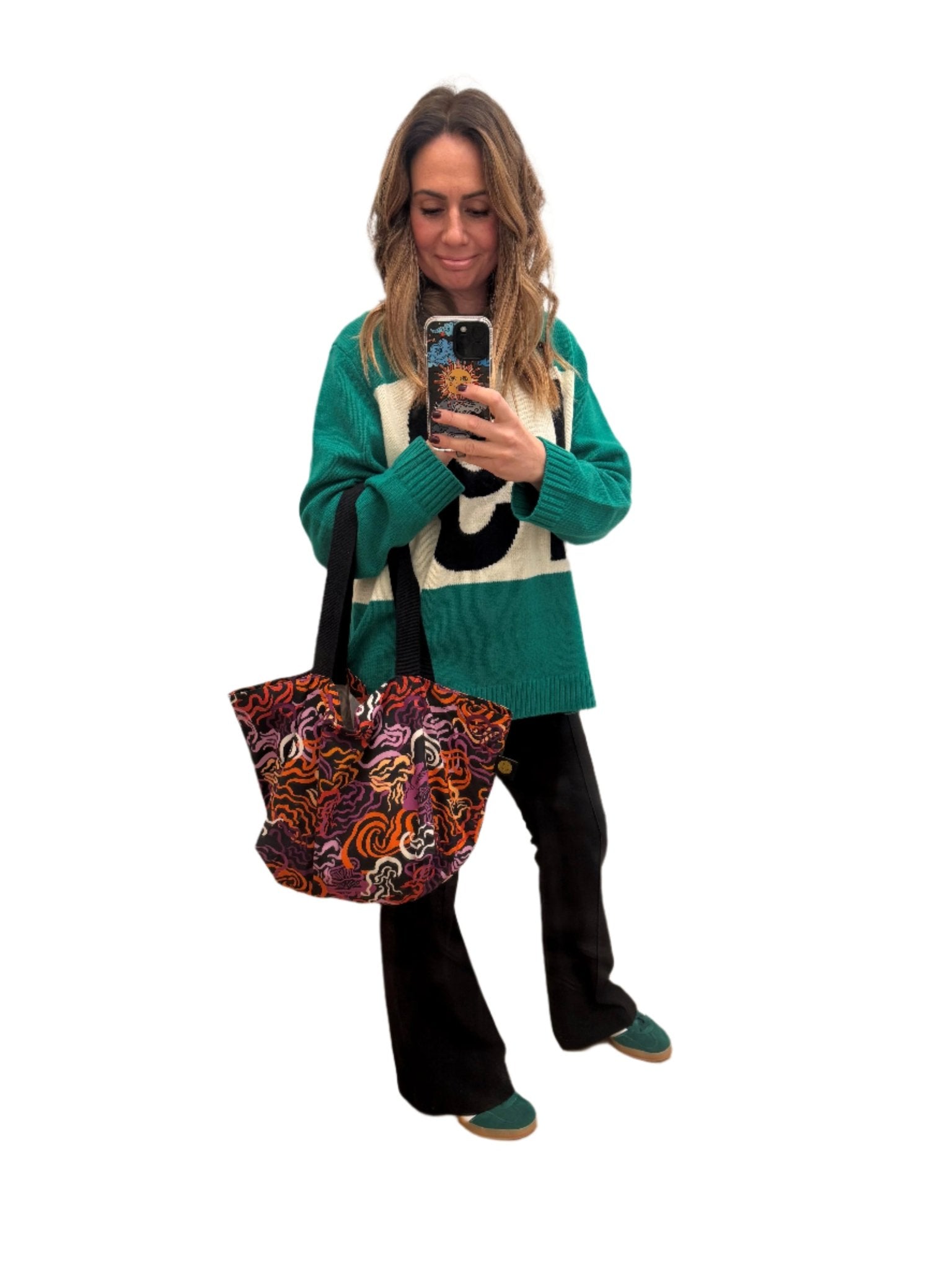 Mini Burgundy Mushroom Contents Bag - The Contents Bag