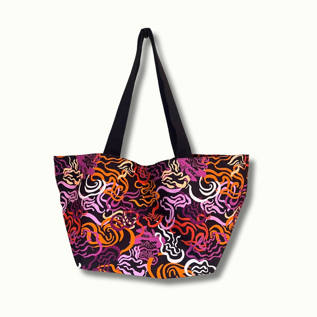 Mini Burgundy Mushroom Contents Bag - The Contents Bag