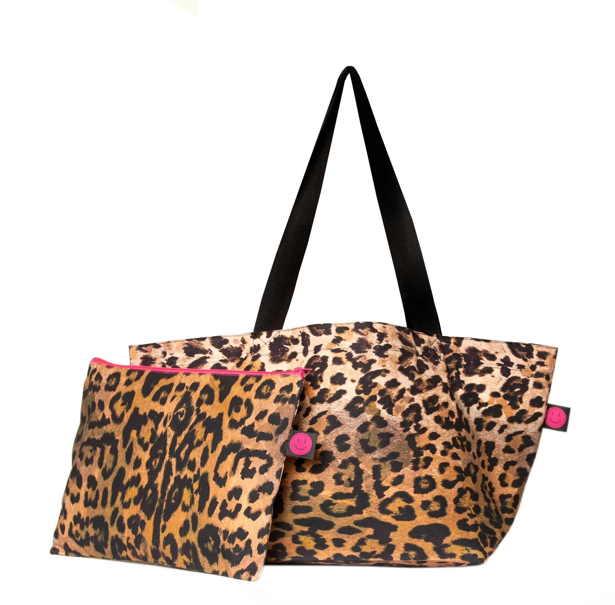 Mini Dilly Leopard Contents Bag - The Contents Bag