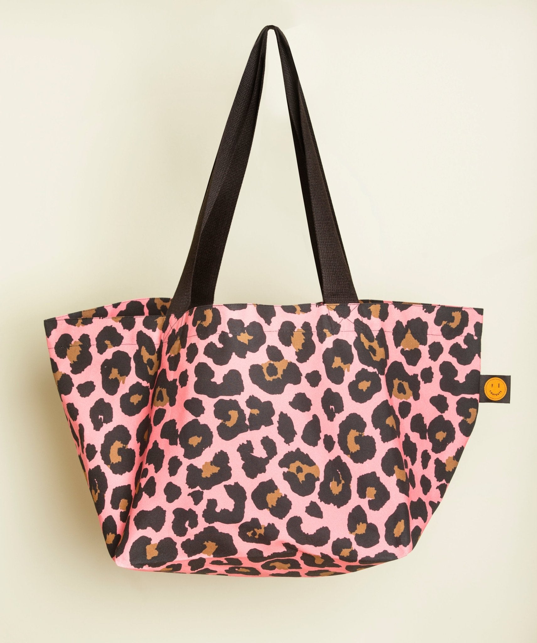 Mini Pink Leopard Contents Bag - The Contents Bag