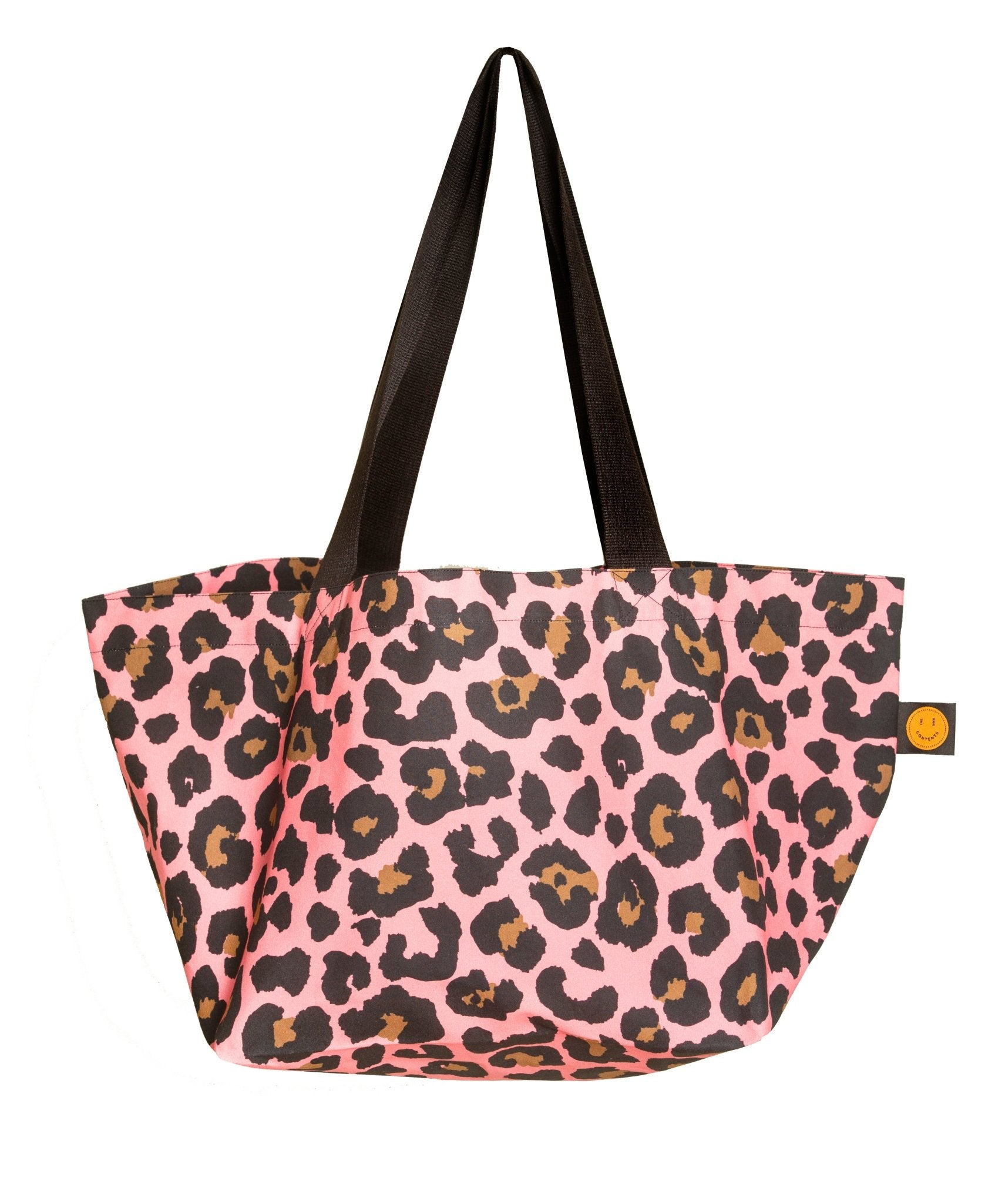 Mini Pink Leopard Contents Bag - The Contents Bag