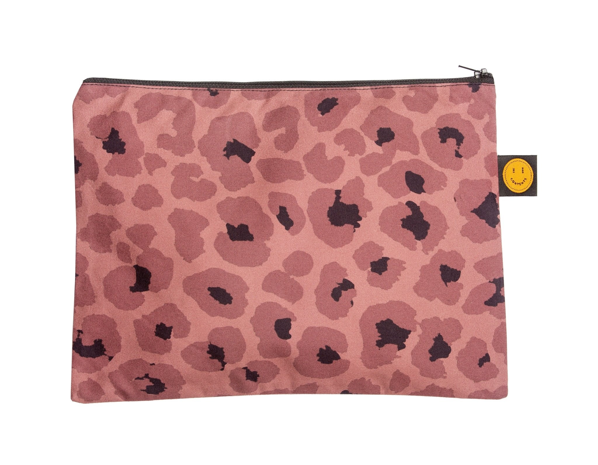 Mocha Leopard Small Contents Pouch - The Contents Bag