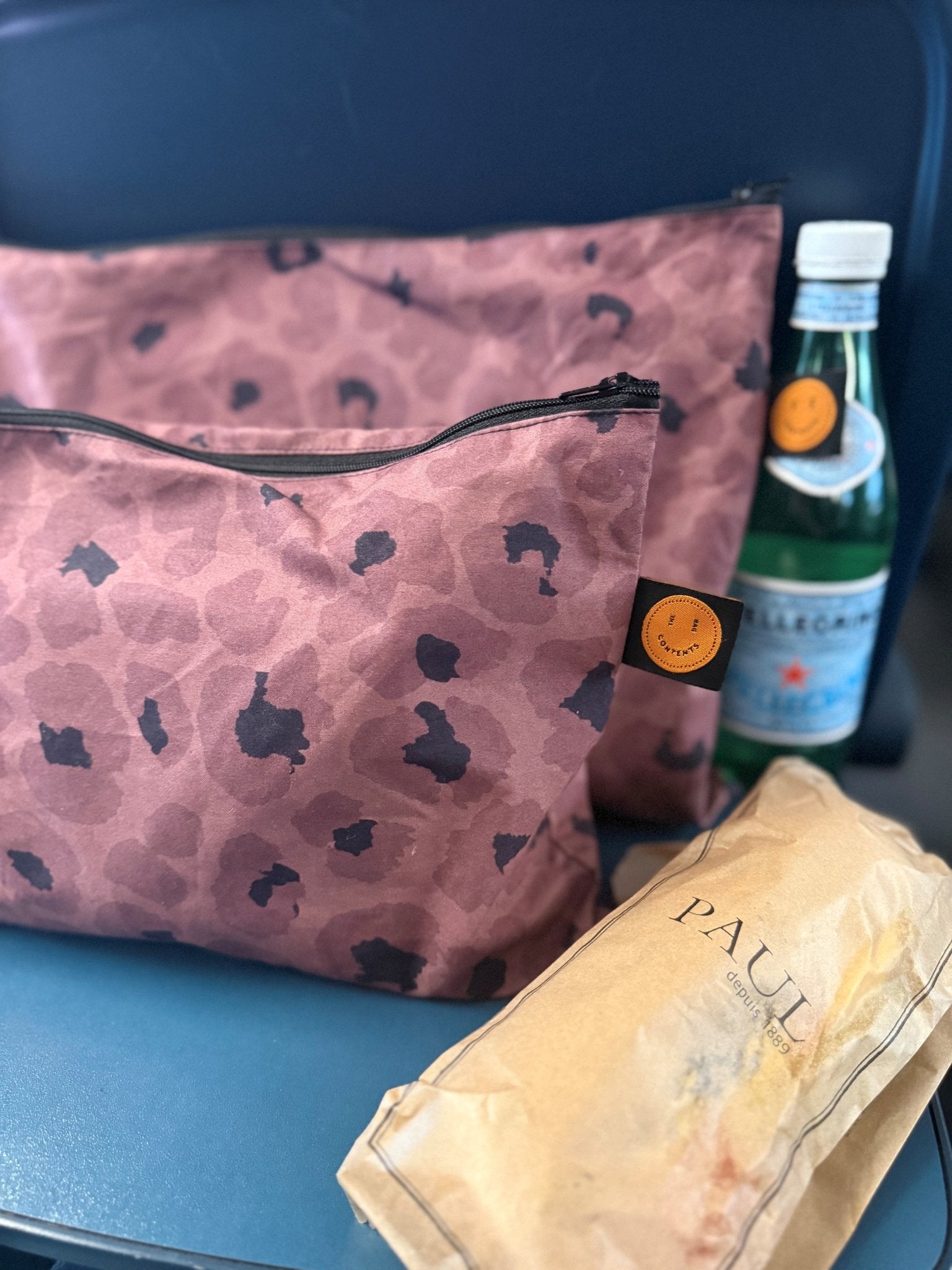 Mocha Leopard Small Contents Pouch - The Contents Bag