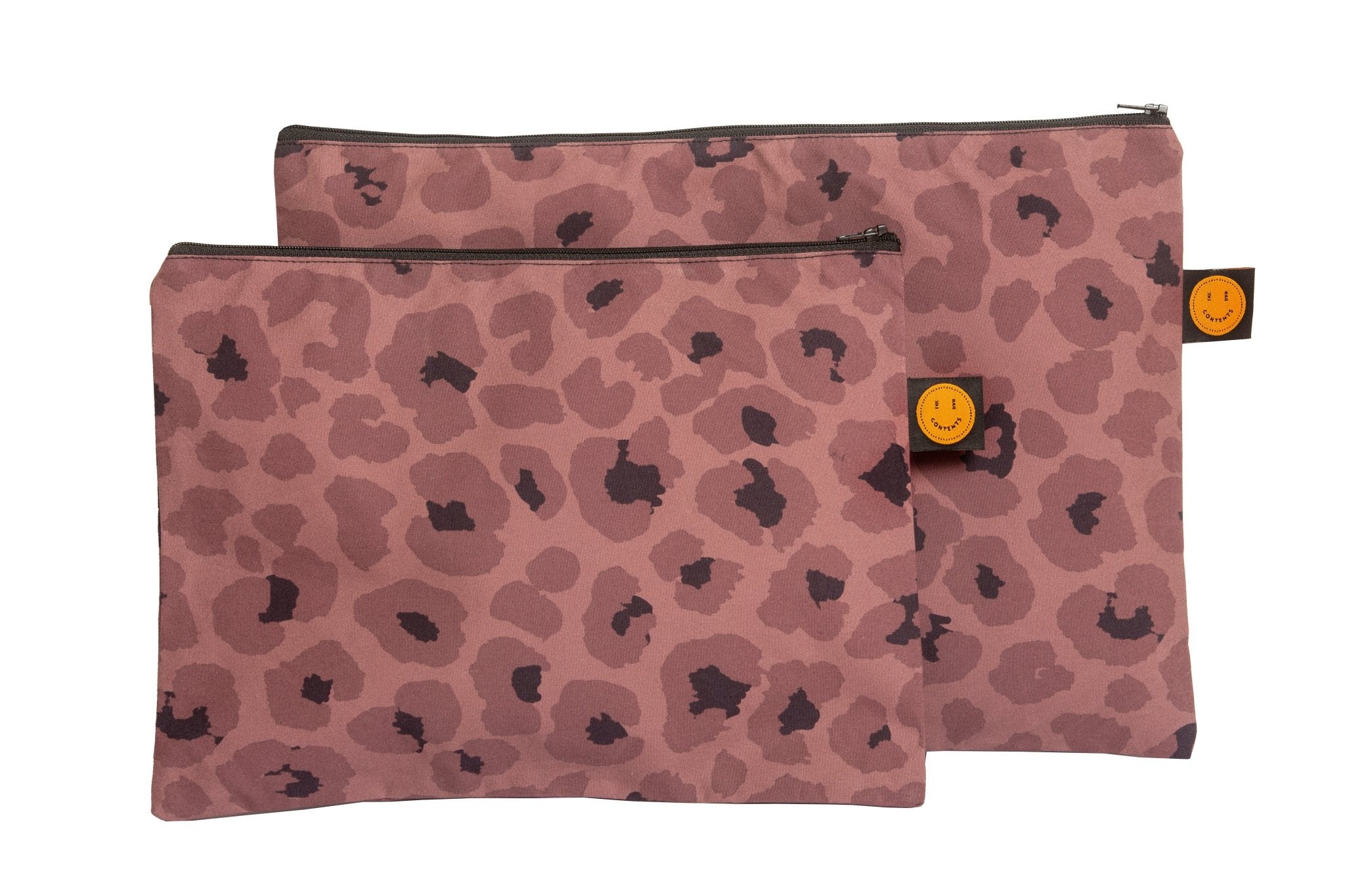 Mocha Leopard Small Contents Pouch - The Contents Bag
