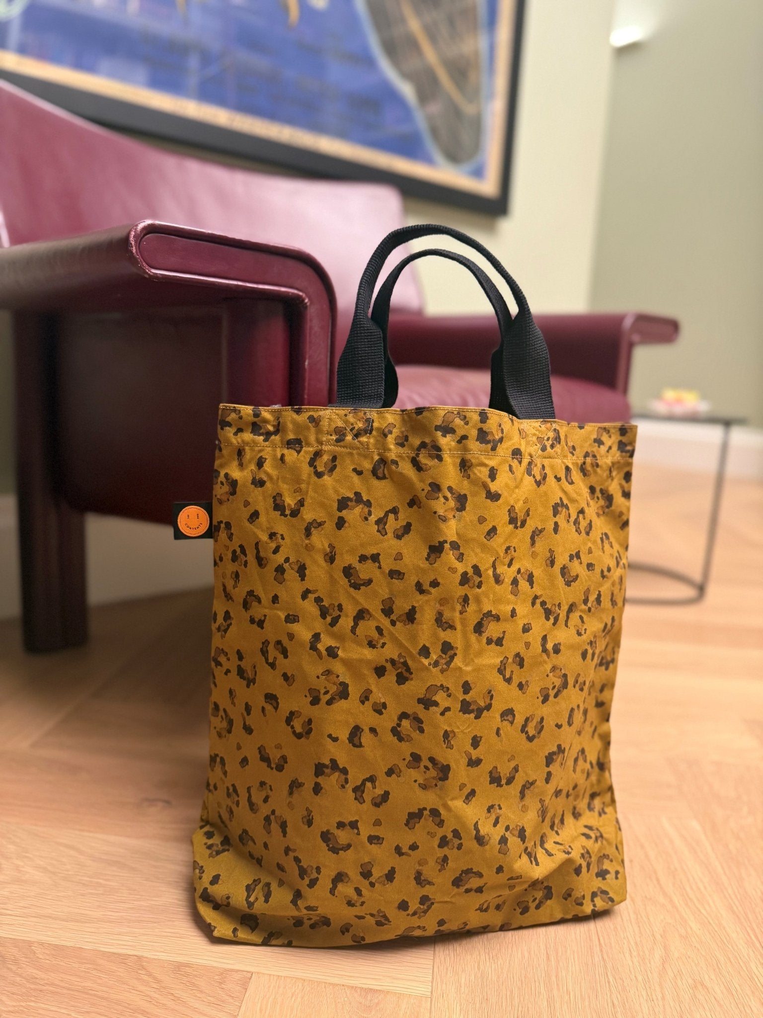Original Leopard Contents Book Bag - The Contents Bag