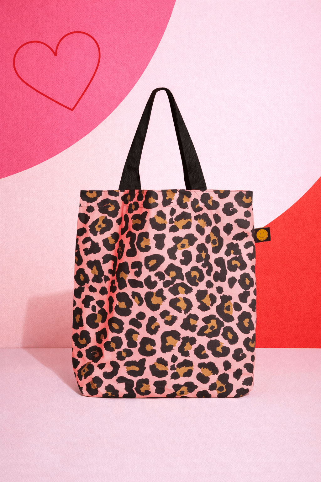 Pink Leopard Contents Book Bag - The Contents Bag