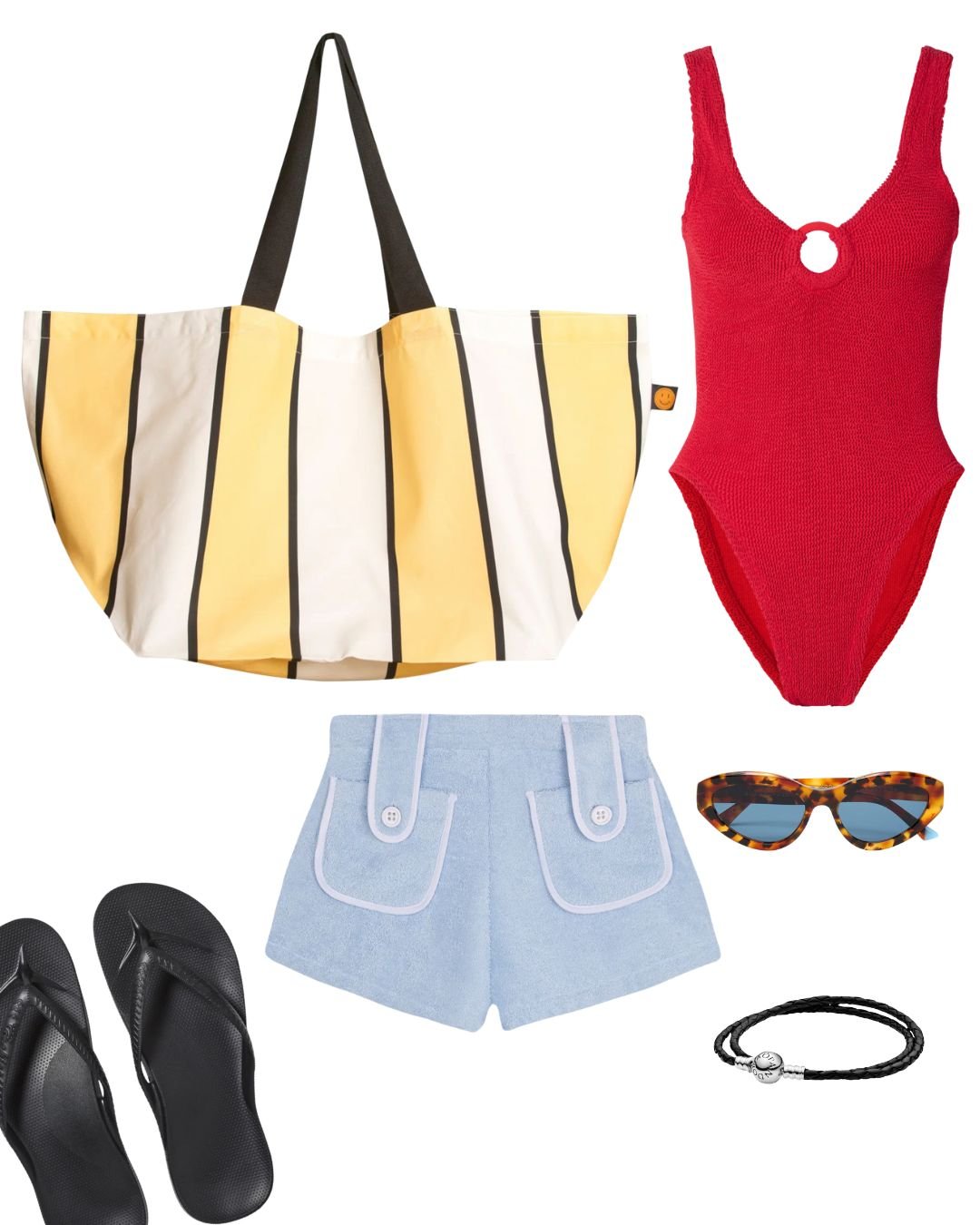 Yellow Striped Oversize Contents Tote - The Contents Bag