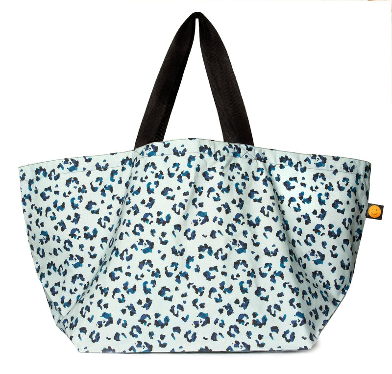 Blue Leopard Contents Bag - The Contents Bag