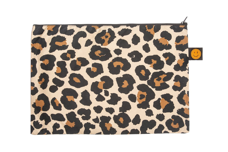 Classic Leopard Large Contents Pouch - The Contents Bag