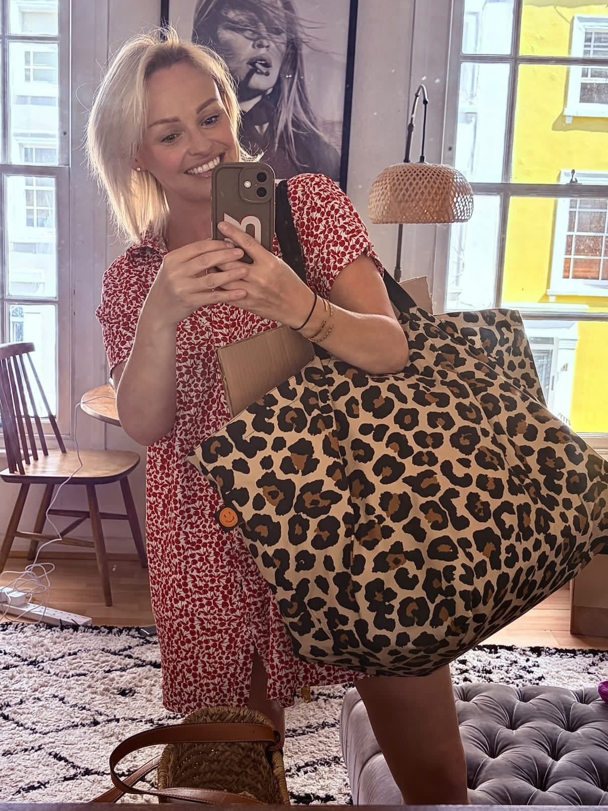 Classic Leopard Oversize Contents Tote - The Contents Bag