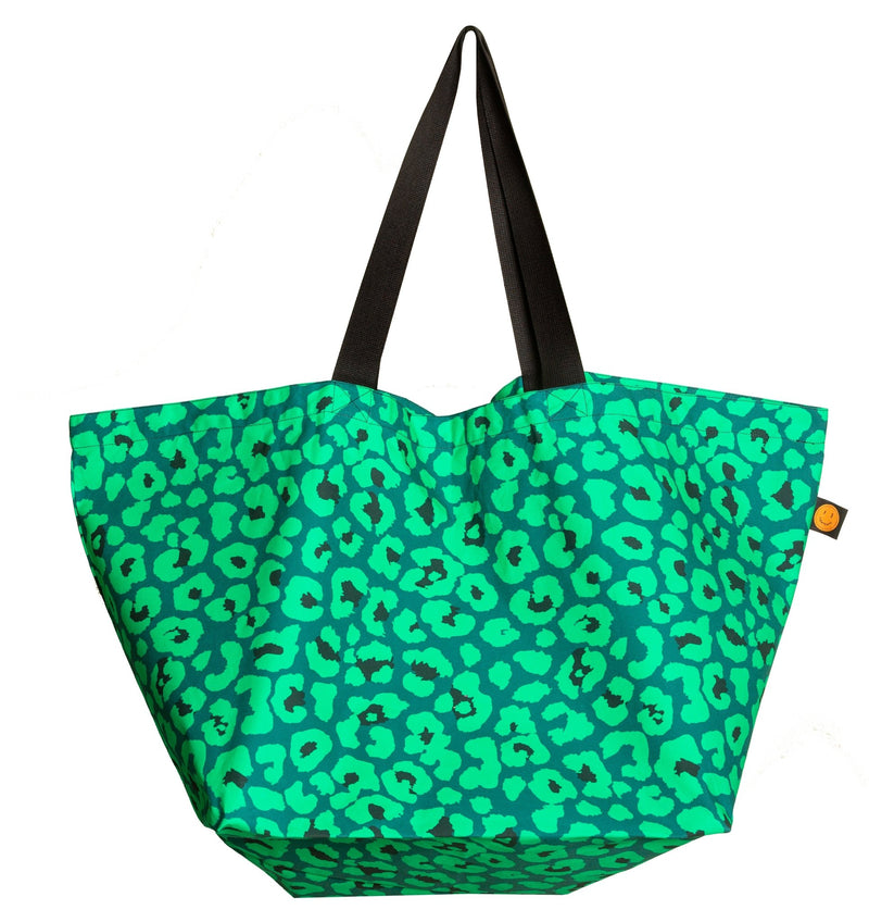 Green Leopard Contents Bag - The Contents Bag