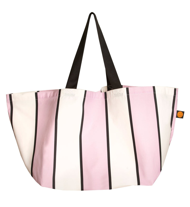 Mauve Striped Contents Bag - The Contents Bag