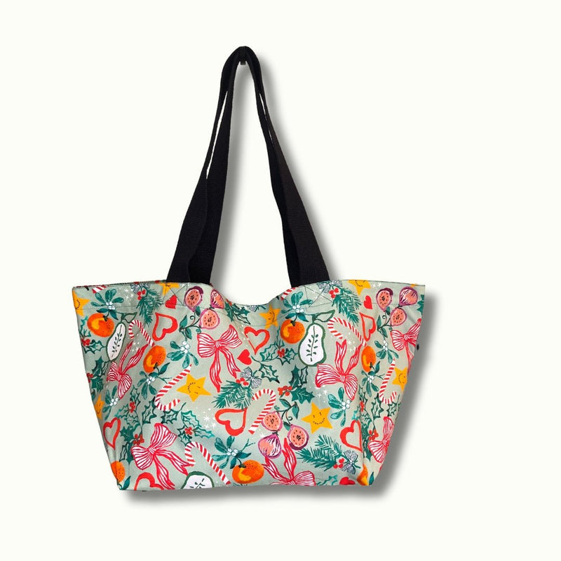 Mini Green Christmas Contents Bag - The Contents Bag