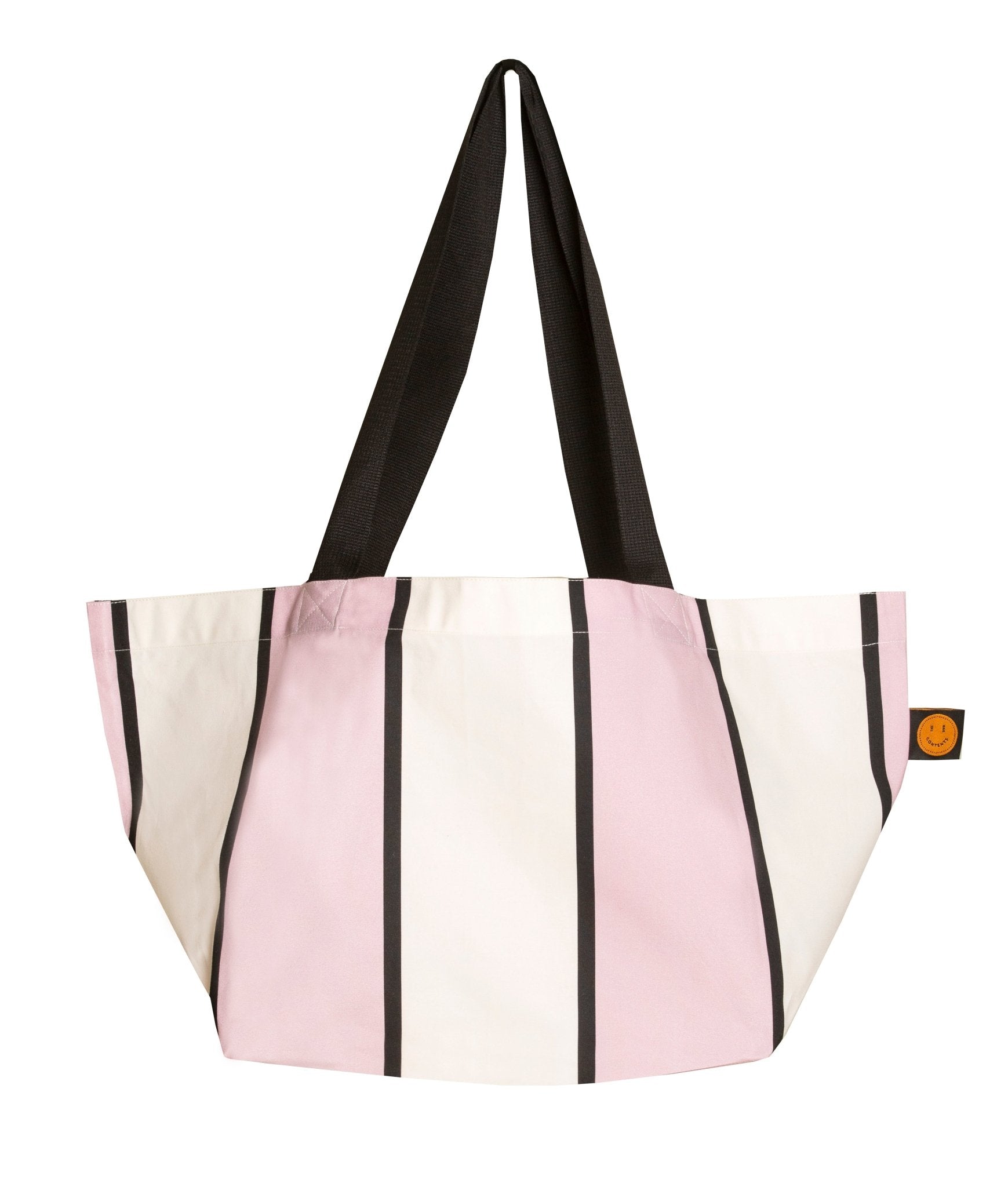 Mini Mauve Striped Contents Tote - The Contents Bag