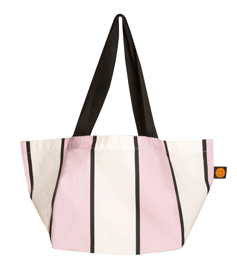 Mini Mauve Striped Contents Tote - The Contents Bag