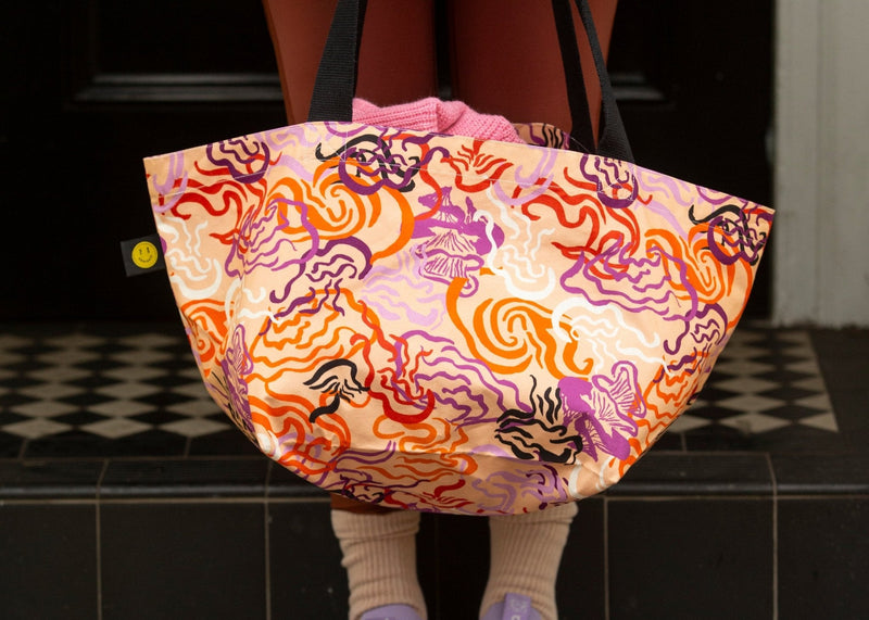 Mini Peachy Mushroom Contents Bag - The Contents Bag