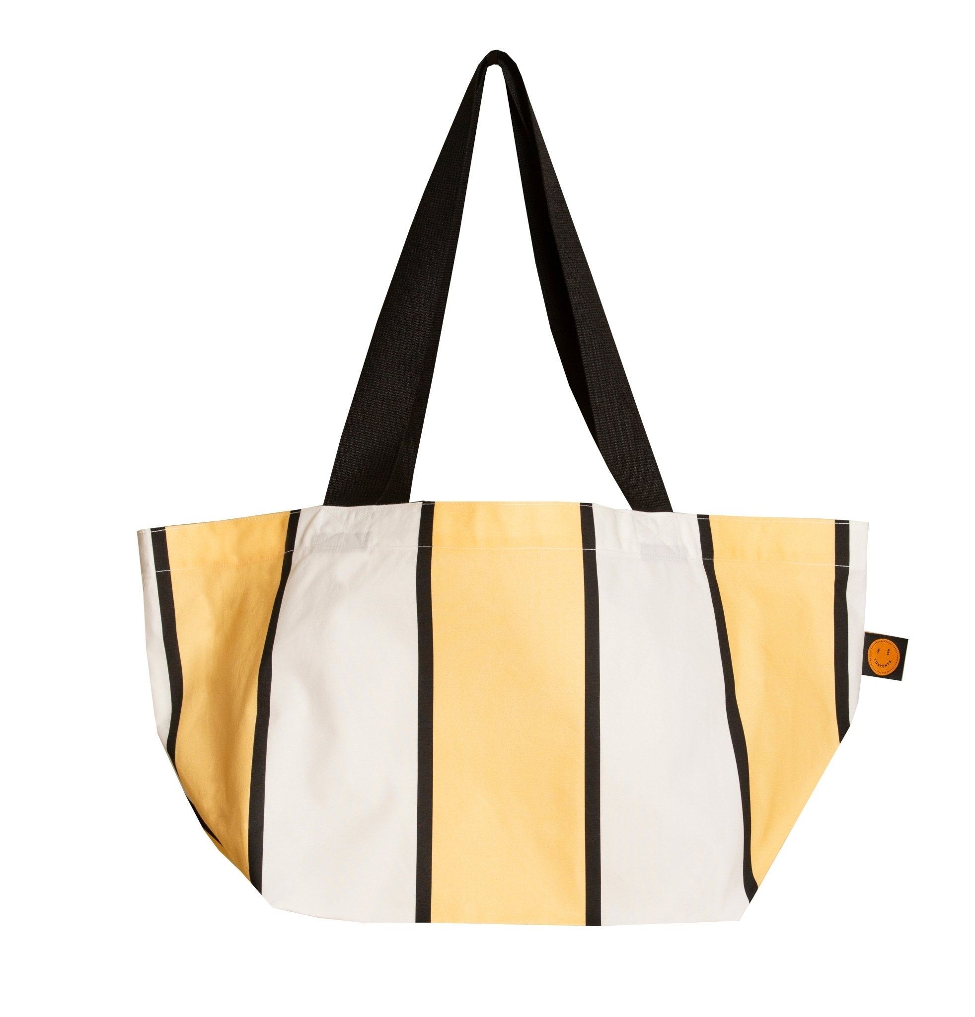 Mini Yellow Striped Contents Tote - The Contents Bag