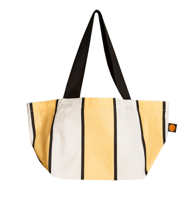 Mini Yellow Striped Contents Tote - The Contents Bag
