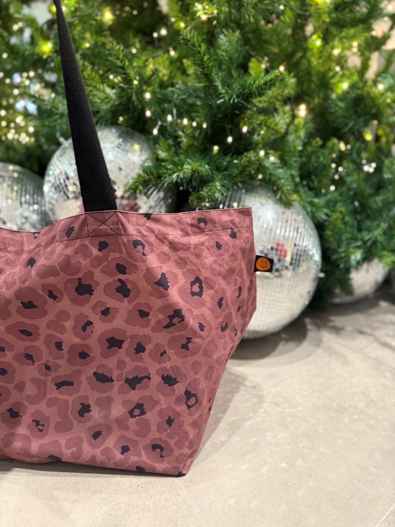 Mocha Leopard Contents Bag - The Contents Bag