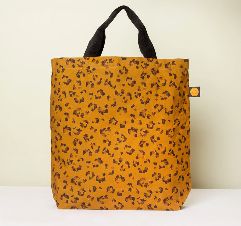 Original Leopard Contents Book Bag - The Contents Bag
