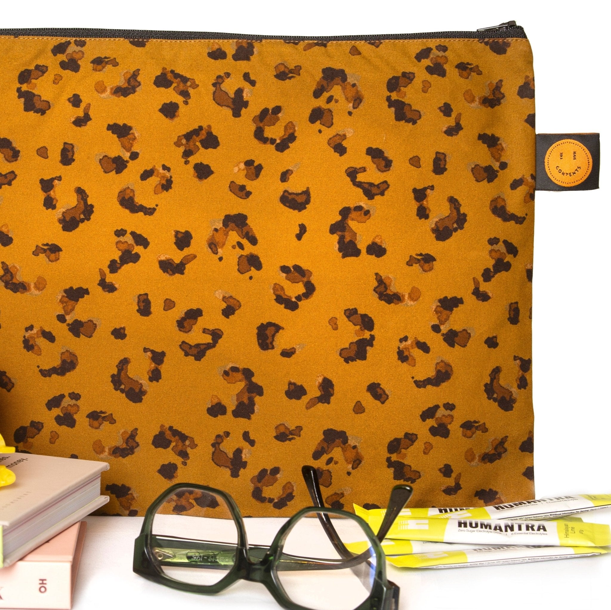 Original Leopard Large Contents Pouch - The Contents Bag