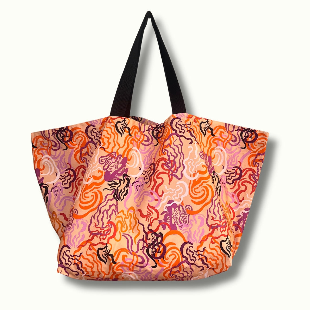 mushroom print bag