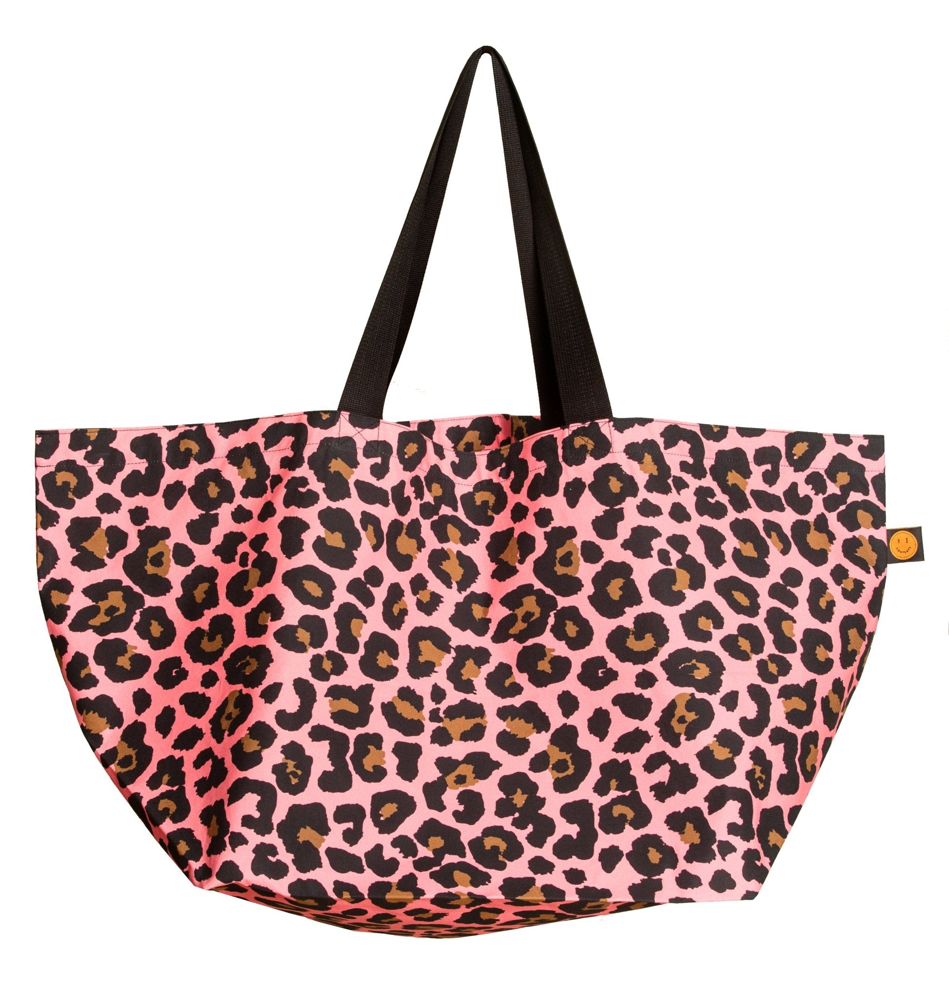 Pink Leopard Oversize Contents Tote - The Contents Bag