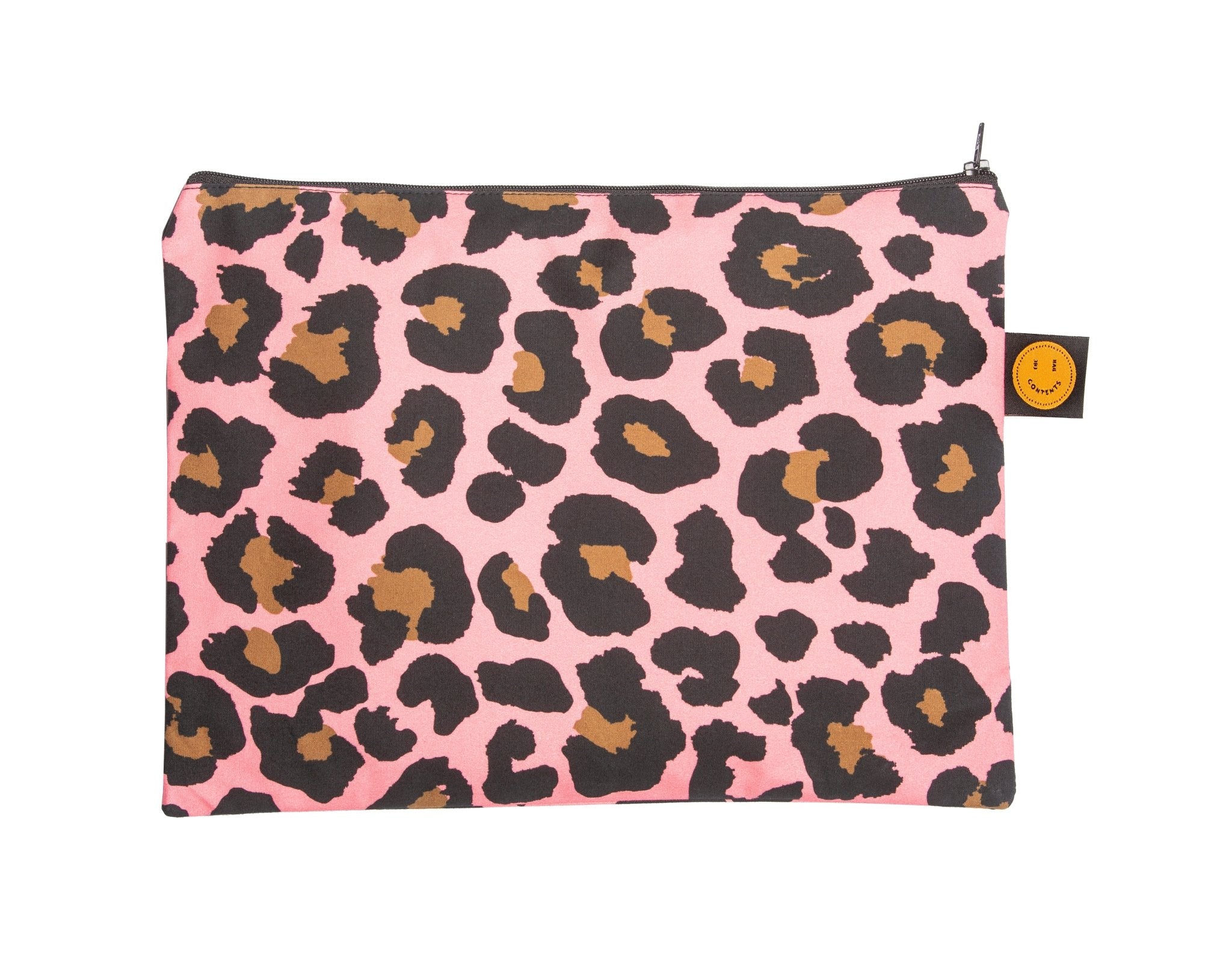 Pink Leopard Small Contents Pouch - The Contents Bag