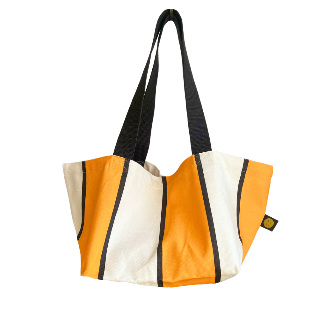 Mini Yellow Striped Contents Bag